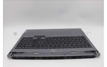Lenovo 5CB1P55357 C-Cover with keyboard, Switzerland, Luna Grey, Backlight, UK