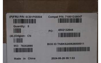 Lenovo 5CB1P55504 Tastatur inkl. Topcase ASM UK C 83DG LGRGBAI