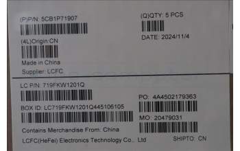 Lenovo 5CB1P71907 C-Cover with keyboard,Russian,Black,Non_Fingerprint