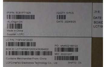 Lenovo 5CB1P71929 C-Cover with keyboard,Italian,Black,Fingerprint