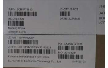 Lenovo 5CB1P73823 C-Cover with keyboard, Greek, Cosmic Blue, US