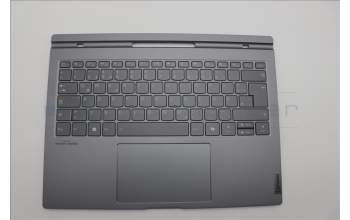 Lenovo 5CB1P73933 C-Cover with keyboard, German, Luna Grey, Fingerprint, UK