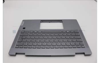Lenovo 5CB1P74332 C-Cover with keyboard, Portuguese, Luna Grey, FingerPrint, UK