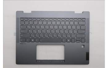 Lenovo 5CB1P74337 C-Cover with keyboard, Russian, Luna Grey, FingerPrint, US