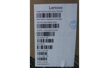 Lenovo 5CB1P74339 C-Cover with keyboard,German,Luna Grey,Fingerprint