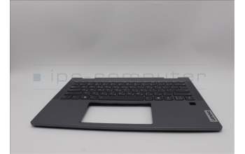 Lenovo 5CB1P74344 C-Cover with keyboard,Hebrew,Luan Grey,FingerPrint
