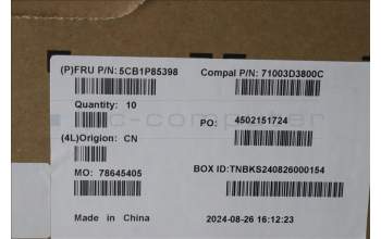 Lenovo 5CB1P85398 LCD Cover W/Ant C83HL OLEDIR AL CG