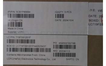 Lenovo 5CB1P85684 C-Cover with keyboard,UK English,TouchPad