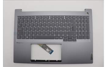 Lenovo 5CB1P85732 C-Cover with keyboard, UK English, Luna Grey, Backlight, UK