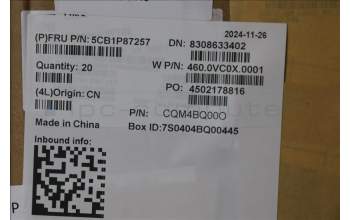 Lenovo 5CB1P87257 Lower Case W 83J2 PB Recycle