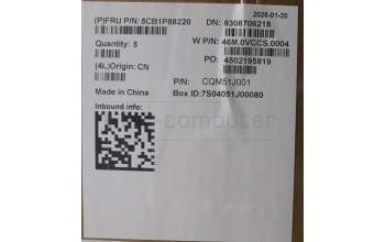 Lenovo 5CB1P88220 C-Cover with keyboard, Bulgarian, Cloud Grey, Backlight, UK