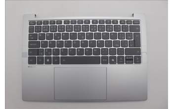 Lenovo 5CB1P88221 C-Cover with keyboard, Czech Slovakian, Cloud Grey, Backlight, UK