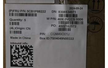 Lenovo 5CB1P88222 C-Cover with keyboard, English, Cloud Grey, Backlight, US