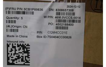 Lenovo 5CB1P89836 C-Cover with keyboard, Hungarian, Cloud Grey, Backlight, UK