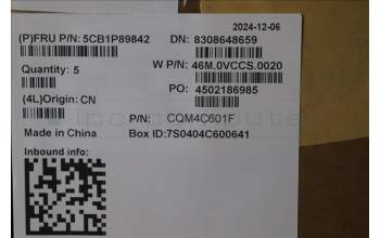 Lenovo 5CB1P89842 C-Cover with keyboard, Nordic, Cloud Grey, Backlight, UK