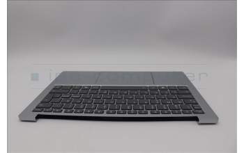 Lenovo 5CB1P89842 C-Cover with keyboard, Nordic, Cloud Grey, Backlight, UK