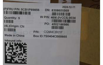 Lenovo 5CB1P89856 C-Cover with keyboard, Bulgarian, Polar Blue, Backlight, UK