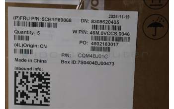 Lenovo 5CB1P89868 C-Cover with keyboard, Italian, Polar Blue, Backlight, UK