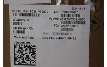 Lenovo 5CB1P89872 C-Cover with keyboard, Nordic, Polar Blue, Backlight, UK