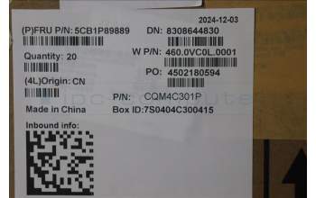 Lenovo 5CB1P89889 Lower Case W 83J3 SG