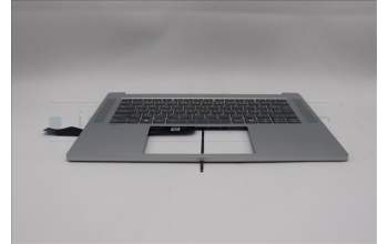 Lenovo 5CB1Q27714 C-Cover with keyboard, Czech Slovakian, Cloud Grey, Backlight, UK