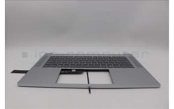 Lenovo 5CB1Q27716 C-Cover with keyboard, US English Euro, Cloud Grey, Backlight