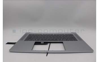 Lenovo 5CB1Q27717 C-Cover with keyboard, French, Cloud Grey, Backlight, US