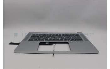 Lenovo 5CB1Q27720 C-Cover with keyboard, German, Cloud Grey, Backlight, UK