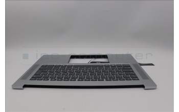 Lenovo 5CB1Q27720 C-Cover with keyboard, German, Cloud Grey, Backlight, UK