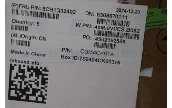 Lenovo 5CB1Q32402 C-Cover with keyboard, Russian, Cloud Grey, US