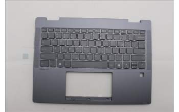Lenovo 5CB1Q43243 C-Cover with keyboard, Greek, Luna Grey, Fingerprint, US