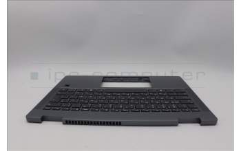 Lenovo 5CB1Q43253 C-Cover with keyboard, Bulgarian, Luna Grey, Fingerprint, UK