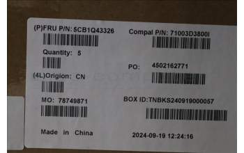 Lenovo 5CB1Q43326 Tastatur inkl. Topcase ENG C83HL FP CG BLAI AL