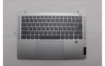 Lenovo 5CB1Q43328 C-Cover with AI keyboard, US English Euro, Cloud Grey, Backlight, Fingerprint, US