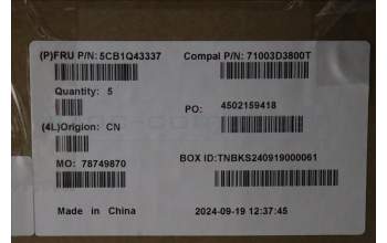 Lenovo 5CB1Q43337 Tastatur inkl. Topcase ITA C83HL FP CG BLAI AL