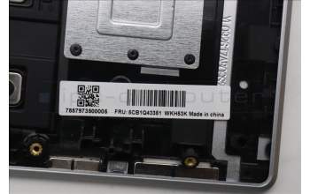 Lenovo 5CB1Q43351 C-Cover with AI keyboard,Switzerland,Cloud Grey,Backlight,Fingerprint