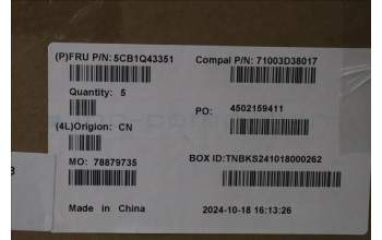 Lenovo 5CB1Q43351 C-Cover with AI keyboard,Switzerland,Cloud Grey,Backlight,Fingerprint