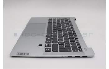 Lenovo 5CB1Q47220 C-Cover with AI keyboard, Italian, Cloud Grey, Non-Backlight, Fingerprint, UK