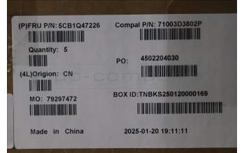 Lenovo 5CB1Q47226 C-Cover with AI keyboard, Nordic, Cloud Grey, Non-Backlight, Fingerprint, UK