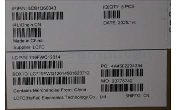 Lenovo 5CB1Q60043 Tastatur inkl. Topcase ASM_ENG L 83K0CB BL