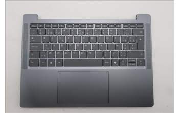 Lenovo 5CB1Q62815 C-Cover with keyboard, Belgian, Luna Grey, Non-Backlight, UK