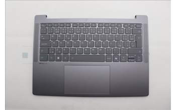 Lenovo 5CB1Q64058 C-Cover with keyboard, Czech Slovakian, Luna Grey, Backlight, UK
