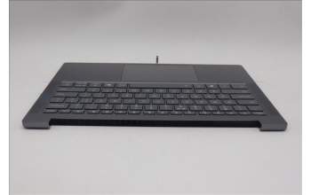Lenovo 5CB1Q64060 C-Cover with keyboard, US English Euro, Luna Grey, Backlight, US