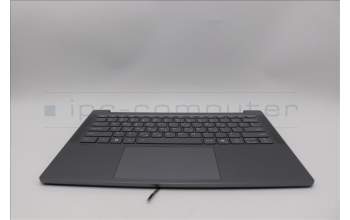 Lenovo 5CB1Q64065 C-Cover with keyboard, Greek, Luna Grey, Backlight, US