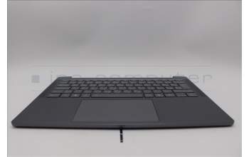 Lenovo 5CB1Q64076 C-Cover with keyboard, Slovenian, Luna Grey, Backlight, UK