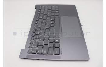 Lenovo 5CB1Q64077 C-Cover with keyboard, Spanish, Luna Grey, Backlight, UK