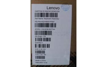 Lenovo 5CB1R07744 C-Cover with keyboard, Italian, Luna Grey, Backlight, 3CELL, UK