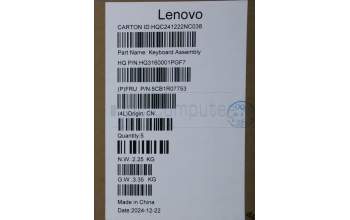 Lenovo 5CB1R07753 C-Cover with keyboard, Switzerland, Luna Grey, Backlight, 3CELL, UK