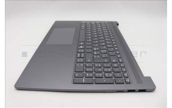 Lenovo 5CB1R07774 C-Cover with keyboard, Italian, Luna Grey, Non-Backlight, 3CELL, UK