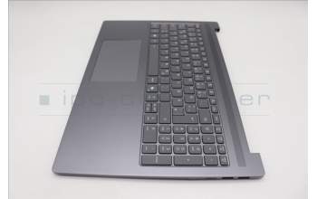Lenovo 5CB1R07799 C-Cover with keyboard, German, Luna Grey, Backlight, 4CELL, UK
